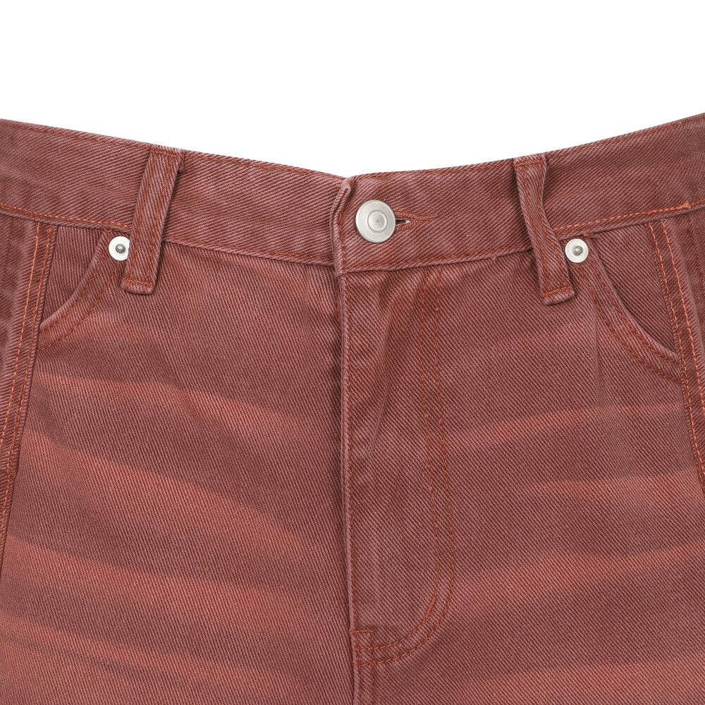 Surgery - Surgery x Frankenstein Creature Rebuild Denim Wide Pants (Red) product image 3 | TRAB K-Fashion Australia