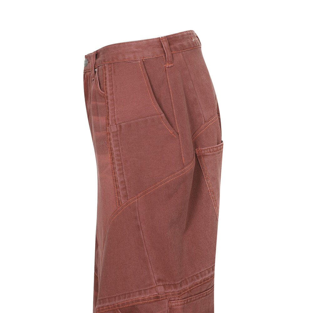 Surgery - Surgery x Frankenstein Creature Rebuild Denim Wide Pants (Red) product image 4 | TRAB K-Fashion Australia