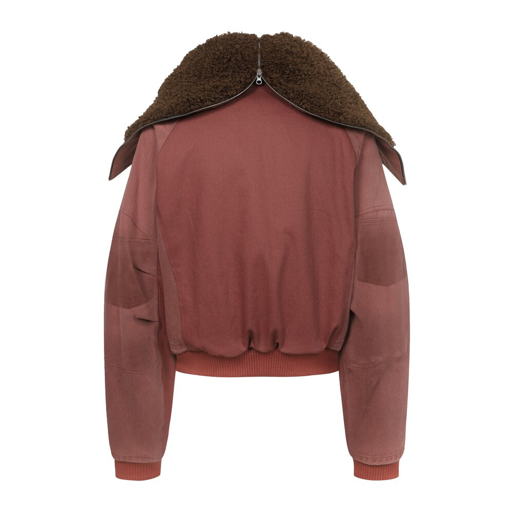Surgery - Surgery x Frankenstein Creature Exo-shell Hood Denim Jacket (Red) product image 2 | TRAB K-Fashion Australia