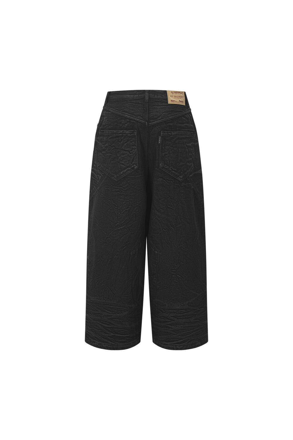 Surgery - Sutured Wide Burnished Pants (Black) product image 2 | TRAB K-Fashion Australia