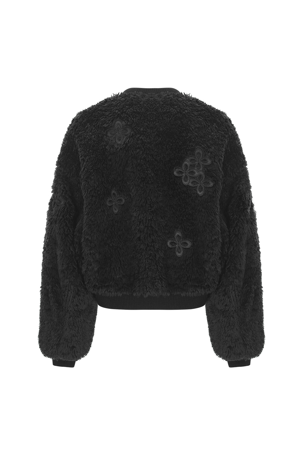 Surgery - Leather Patch Fur Ma-1 (Black) product image 2 | TRAB K-Fashion Australia