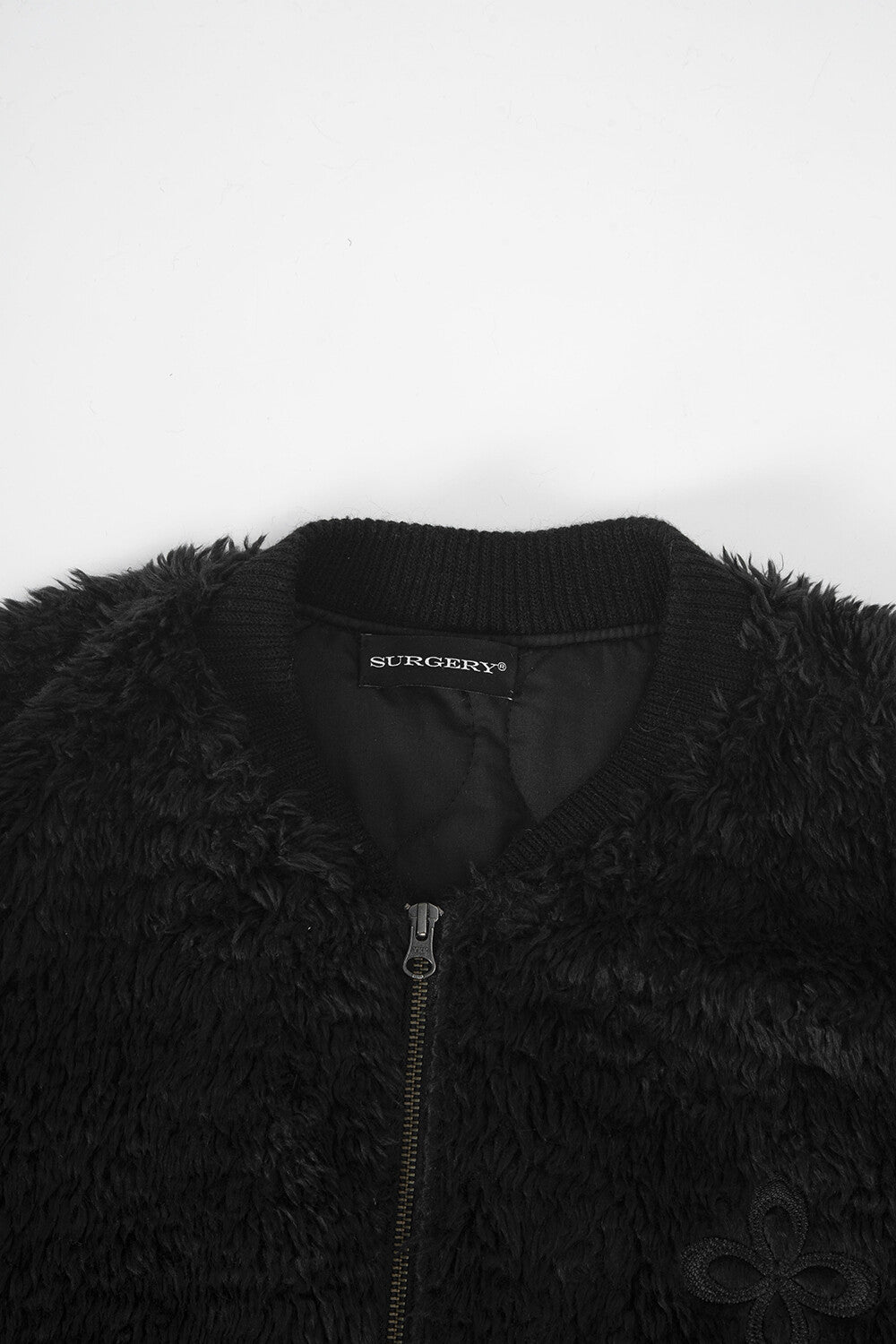 Surgery - Leather Patch Fur Ma-1 (Black) product image 3 | TRAB K-Fashion Australia