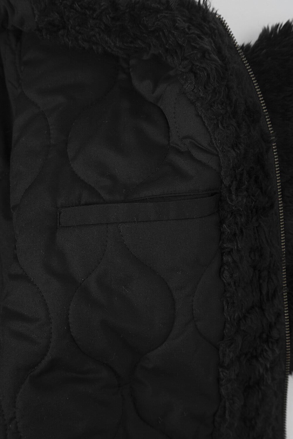Surgery - Leather Patch Fur Ma-1 (Black) product image 9 | TRAB K-Fashion Australia