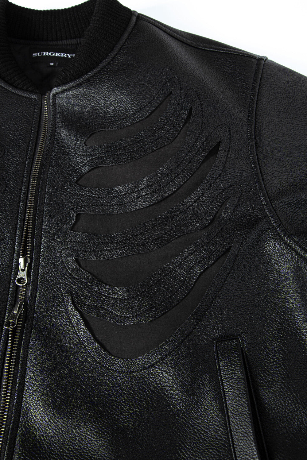 Surgery - Bone Cutting Varsity Jacket (All Black) product image 4 | TRAB K-Fashion Australia