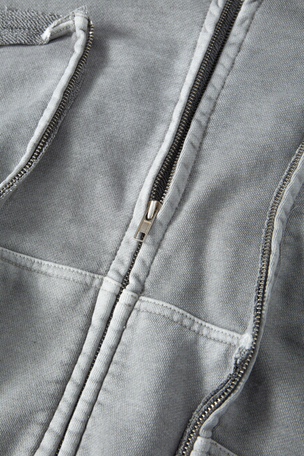 Surgery - Remake Pigment Crop Hood Jacket (Grey) product image 4 | TRAB K-Fashion Australia