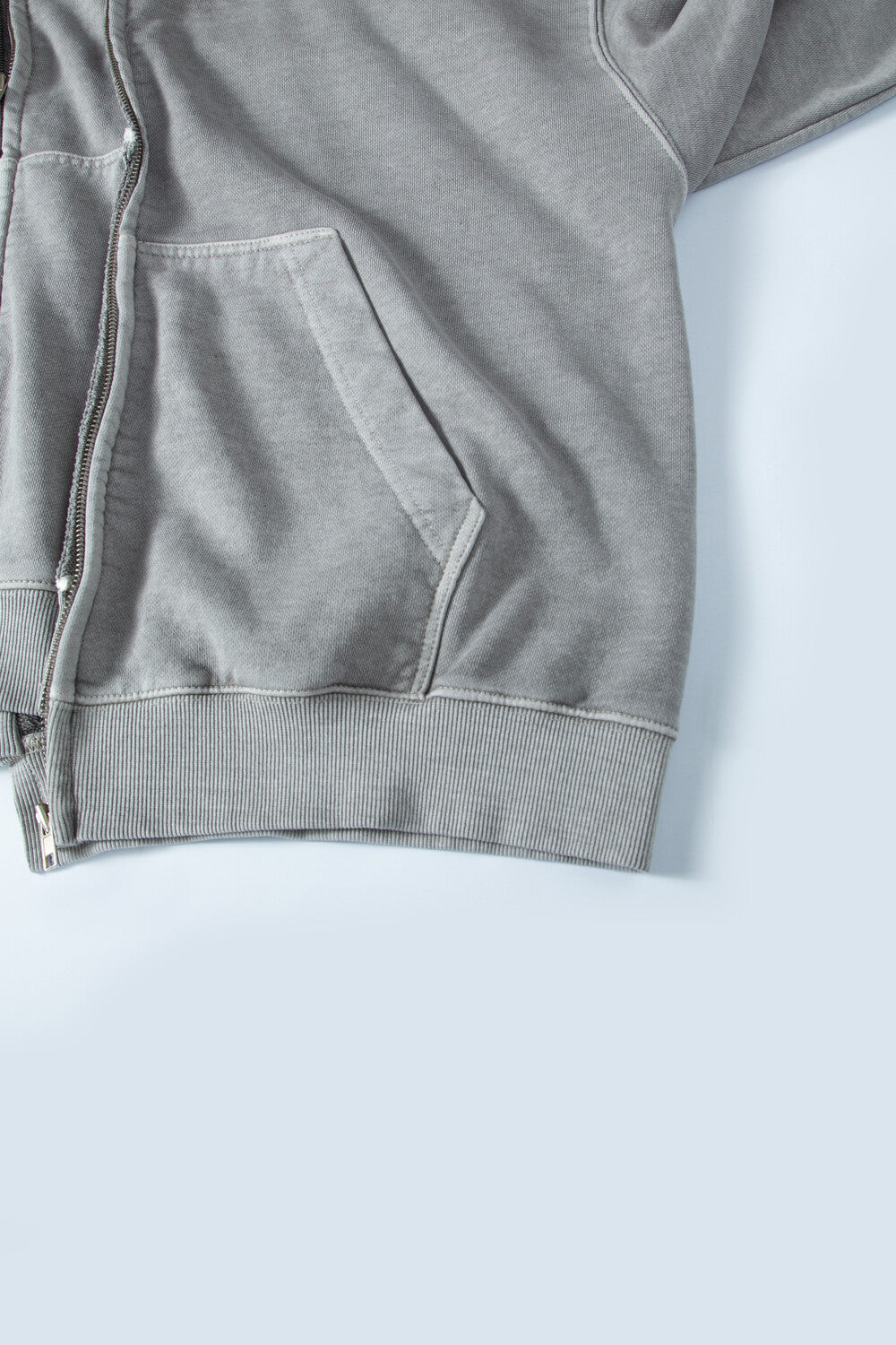 Surgery - Remake Pigment Crop Hood Jacket (Grey) product image 5 | TRAB K-Fashion Australia
