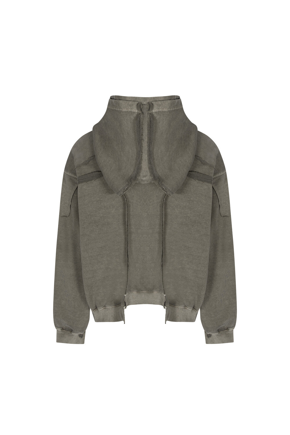 Surgery - Remake Pigment Crop Hood Jacket (Cocoa) product image 2 | TRAB K-Fashion Australia