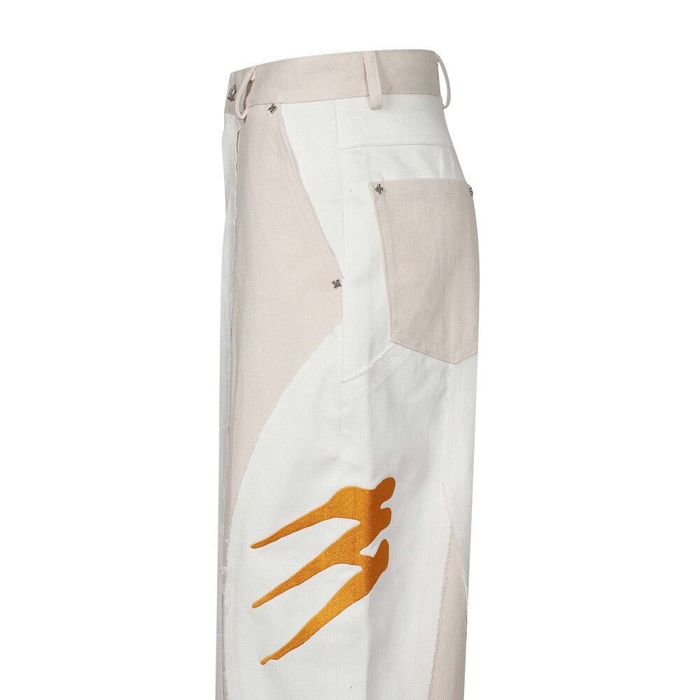 Surgery - Surgery x Tekken Flame Jeans (White) product image 5 | TRAB K-Fashion Australia