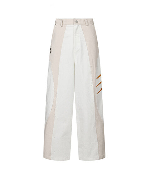 Surgery - Surgery x Tekken Flame Jeans (White) product image 1 | TRAB K-Fashion Australia
