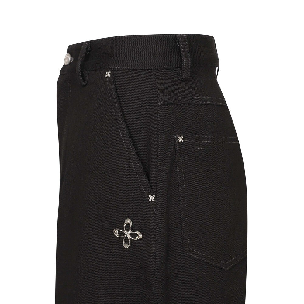 Surgery - Surgery x Tekken Flame Jeans (Black) product image 5 | TRAB K-Fashion Australia
