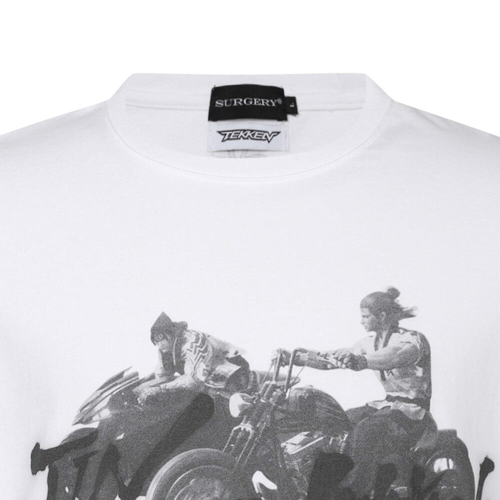 Surgery - Surgery x Tekken Biker Graphic T-shirts (White) product image 3 | TRAB K-Fashion Australia