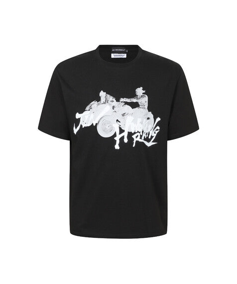 Surgery - Surgery x Tekken Biker Graphic T-shirts (Black) product image 1 | TRAB K-Fashion Australia
