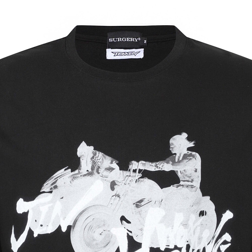 Surgery - Surgery x Tekken Biker Graphic T-shirts (Black) product image 3 | TRAB K-Fashion Australia