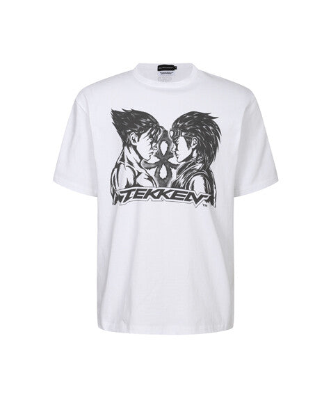 Surgery - Surgery x Tekken Jin Vs Hwoarang T-shirts Type 2 (White) product image 1 | TRAB K-Fashion Australia