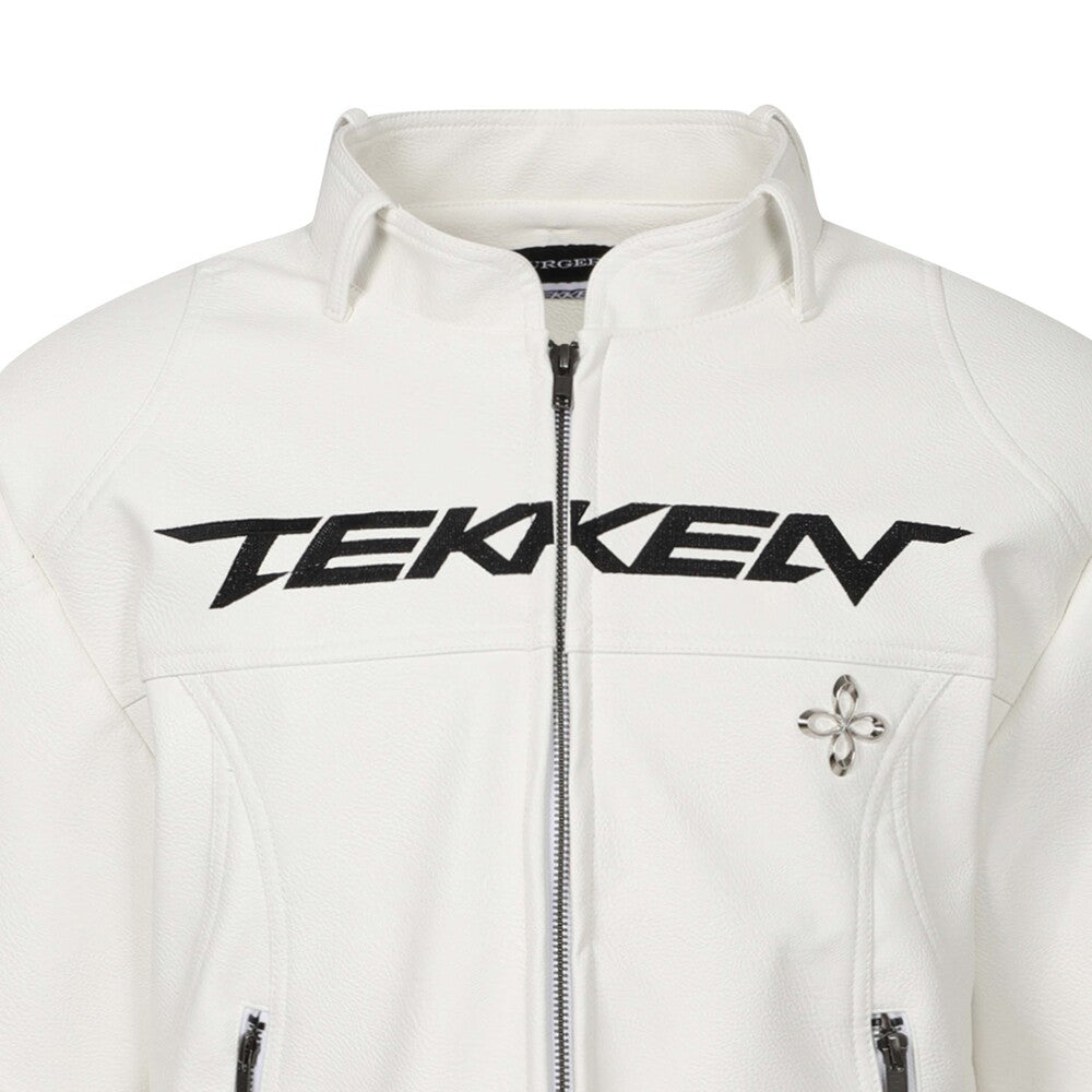 Surgery - Surgery x Tekken Biker Jacket (White) product image 3 | TRAB K-Fashion Australia