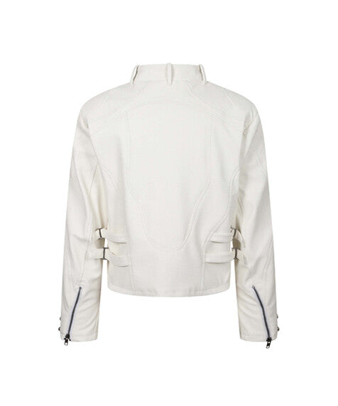 Surgery - Surgery x Tekken Biker Jacket (White) product image 2 | TRAB K-Fashion Australia