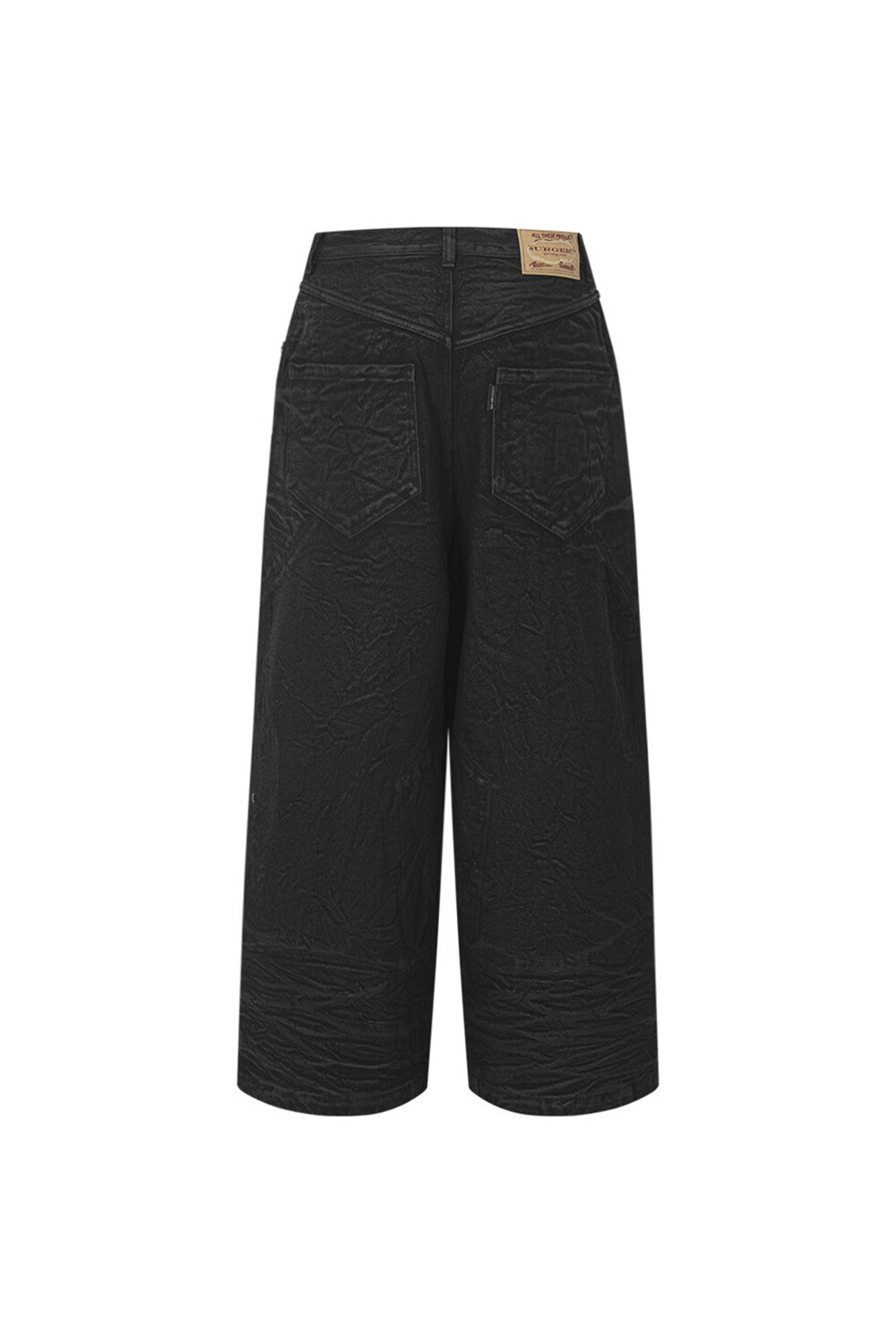 Surgery - Sutured Wide Burnished Pants (Black) product image 2 | TRAB K-Fashion Australia