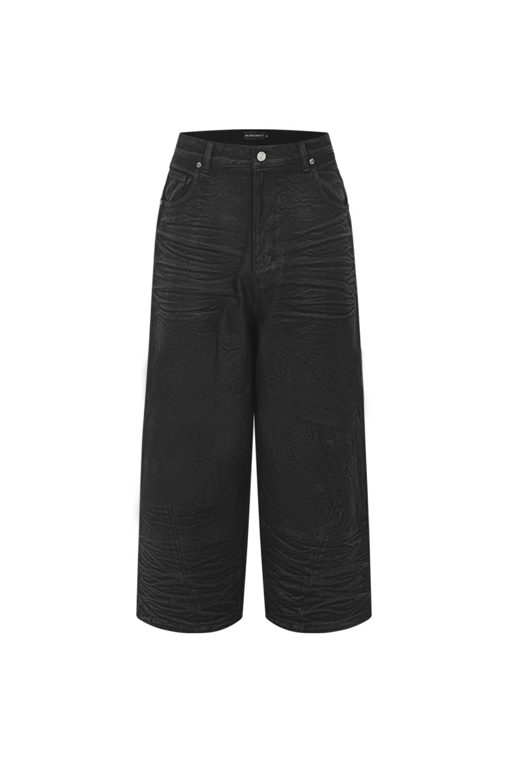 Surgery - Bone Cutting Wide Burnished Pants (Black) product image 1 | TRAB K-Fashion Australia