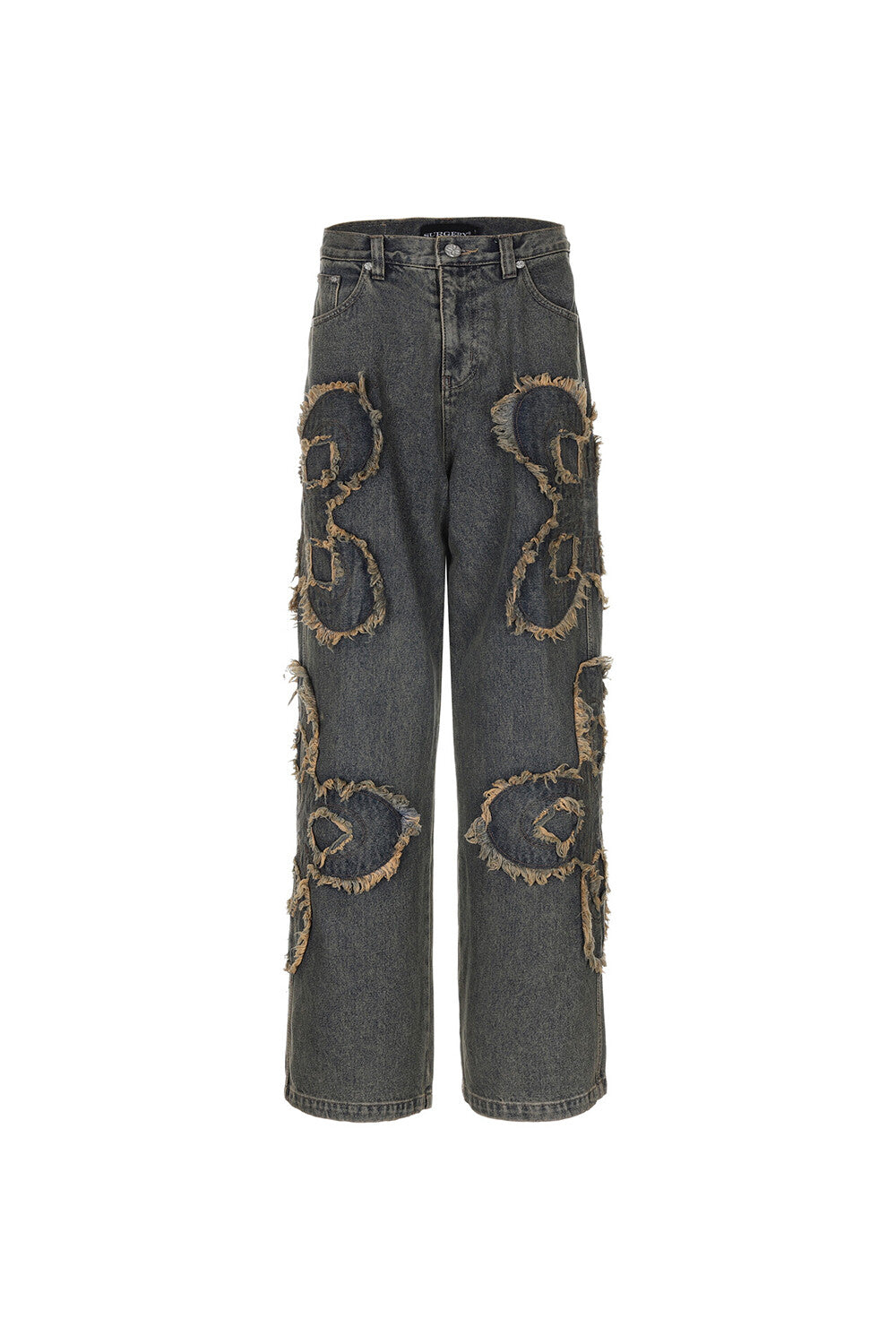 Surgery - Clover Logo Patch Jeans (Blue) product image 1 | TRAB K-Fashion Australia