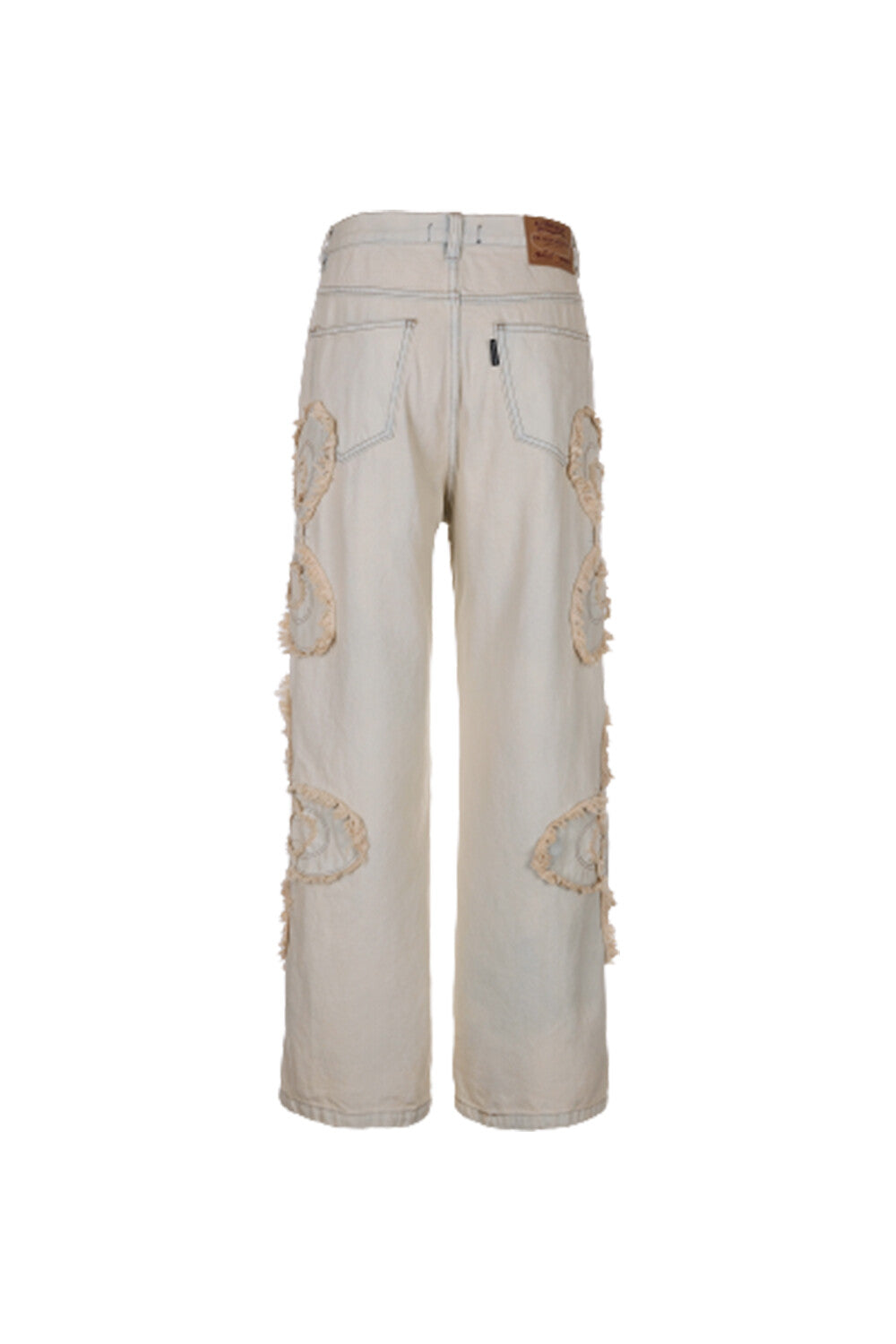 Surgery - Clover Logo Patch Jeans (Cream) product image 2 | TRAB K-Fashion Australia