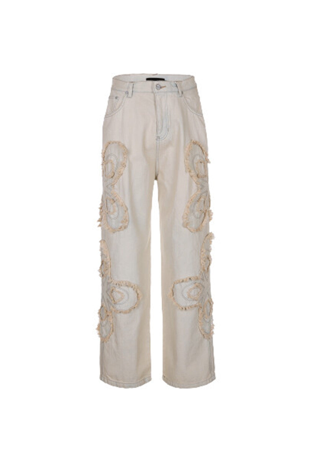 Surgery - Clover Logo Patch Jeans (Cream) product image 1 | TRAB K-Fashion Australia
