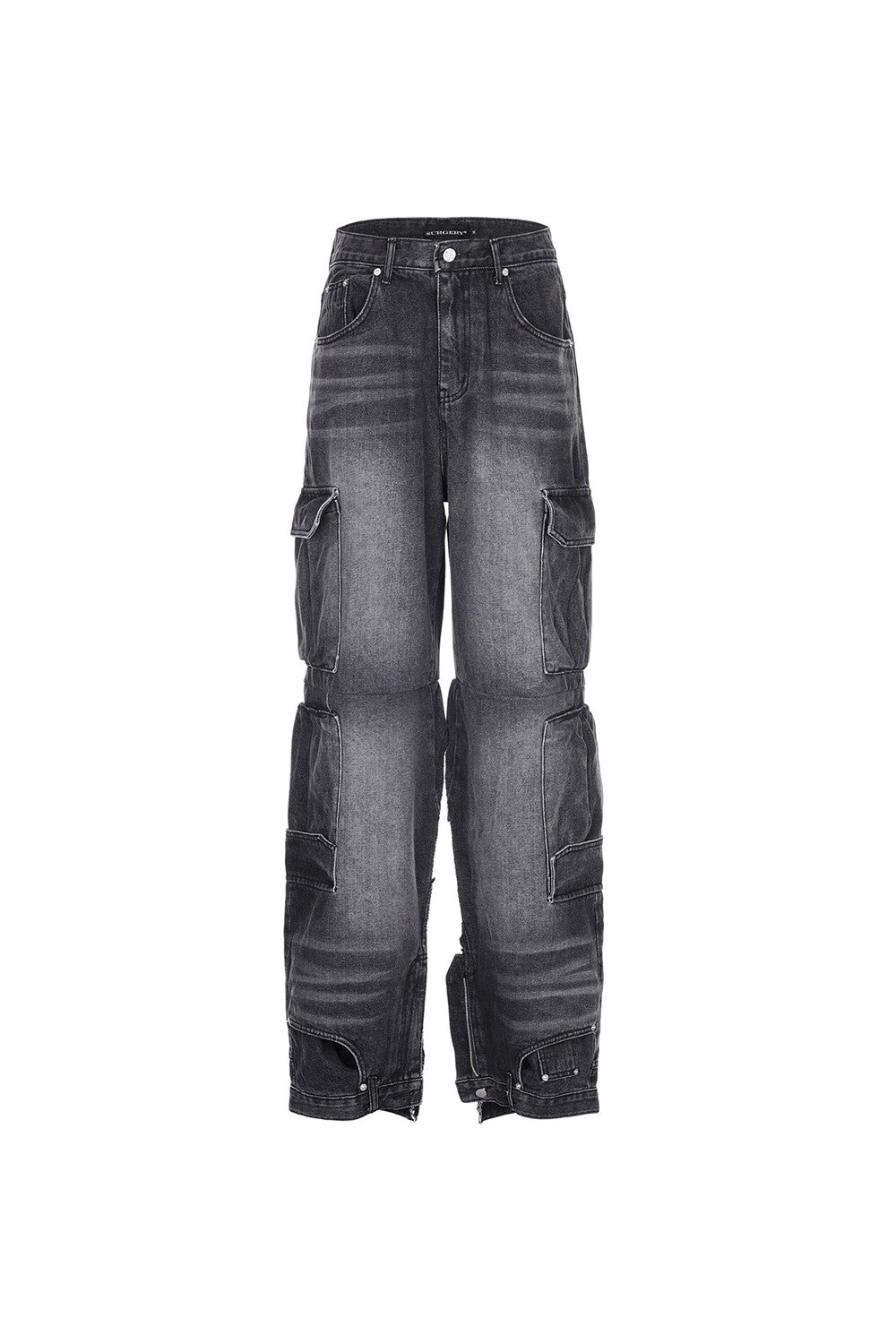 Surgery - Cargo Double Jeans (Black Denim) product image 1 | TRAB K-Fashion Australia