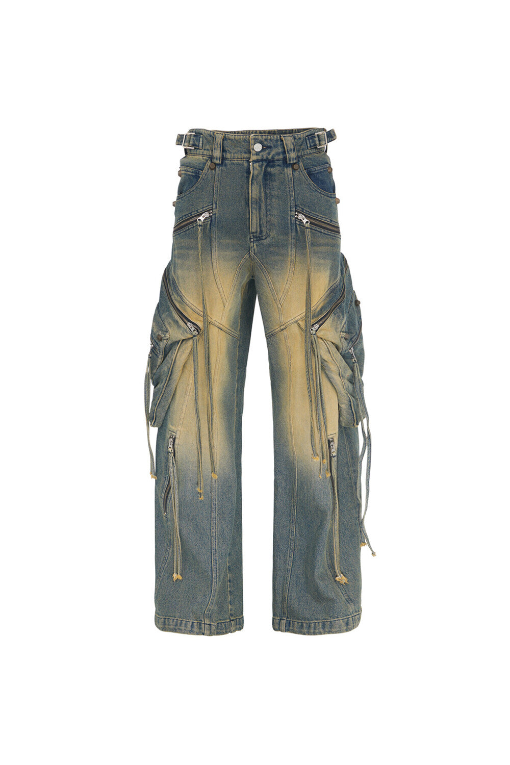 Surgery - Oblique Cargo Jeans (Tin Blue) product image 1 | TRAB K-Fashion Australia