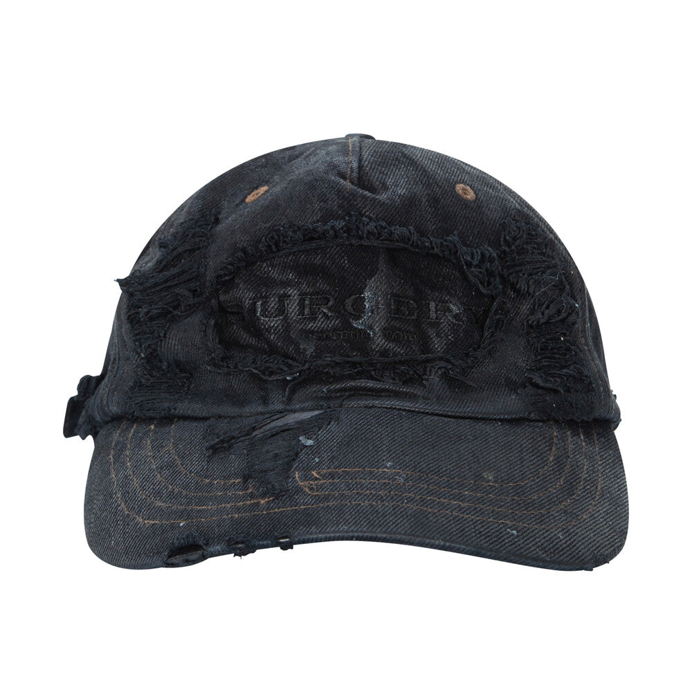 Surgery - Destroyed Denim Cap (Wax Coating) product image 2 | TRAB K-Fashion Australia