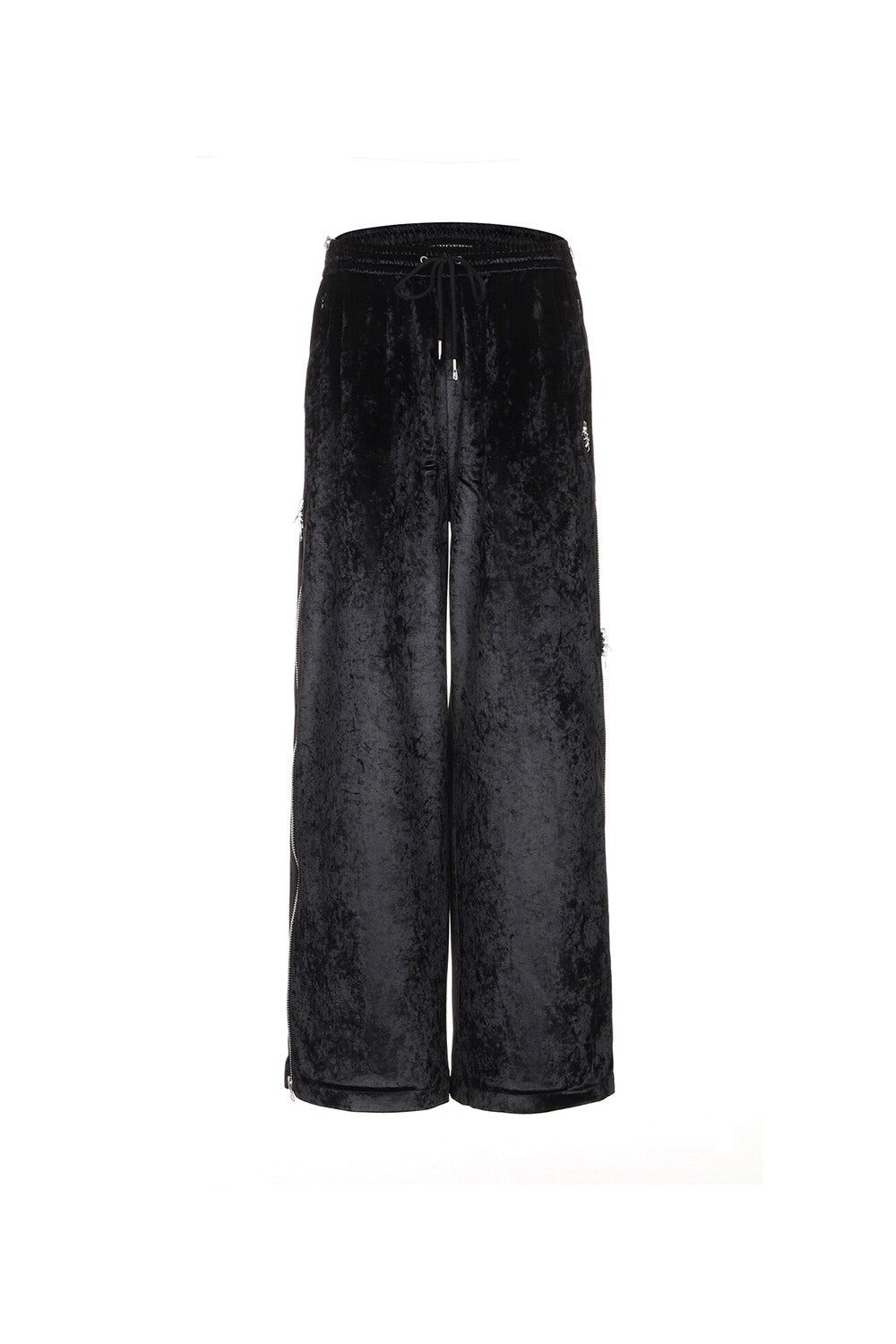 Surgery - Side Zip Velvet Wide Track Pants (Black) product image 1 | TRAB K-Fashion Australia