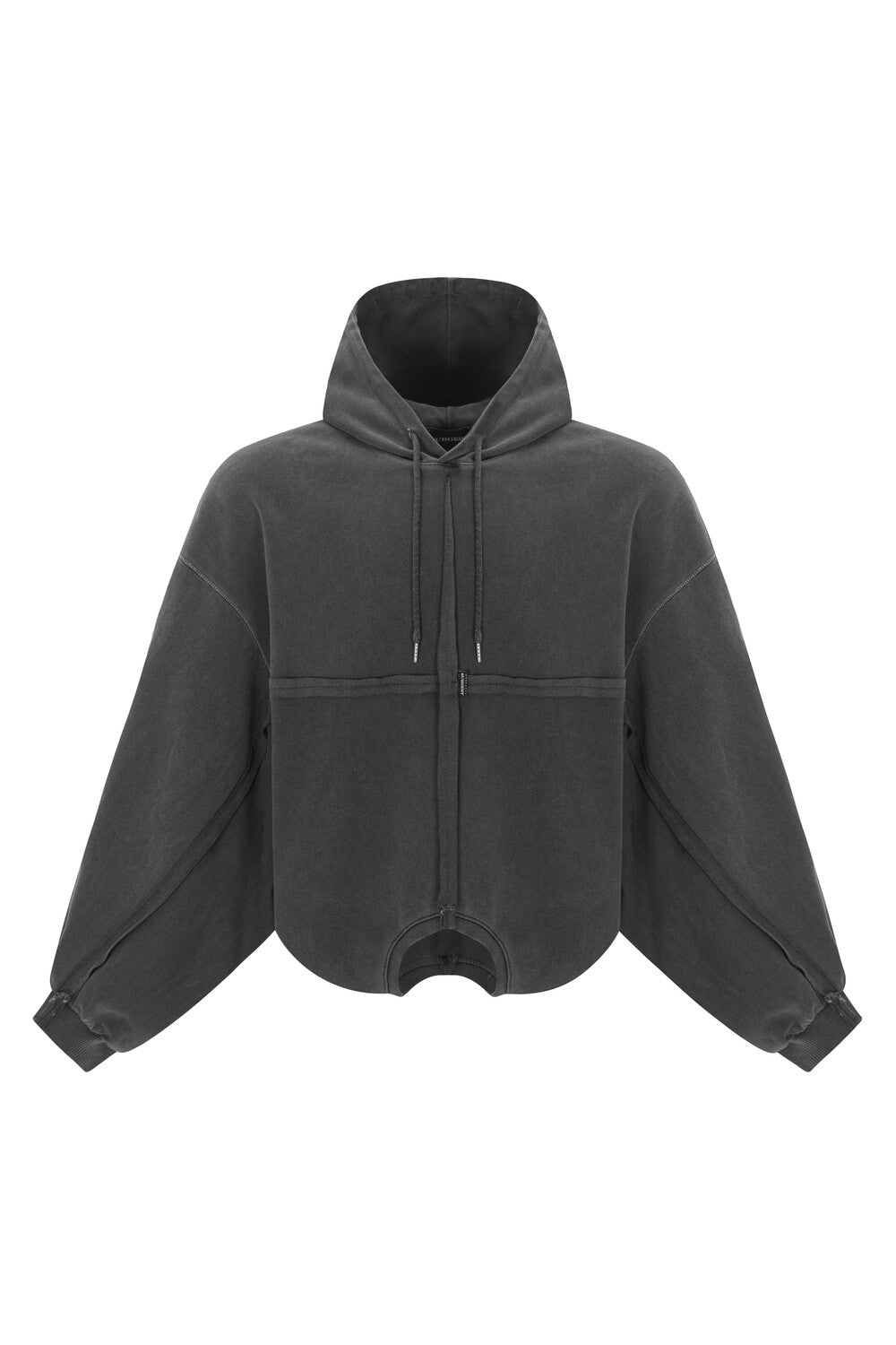 Surgery - Remake Dropped Neck Hoodie Charcoal (OC) product image 1 | TRAB K-Fashion Australia