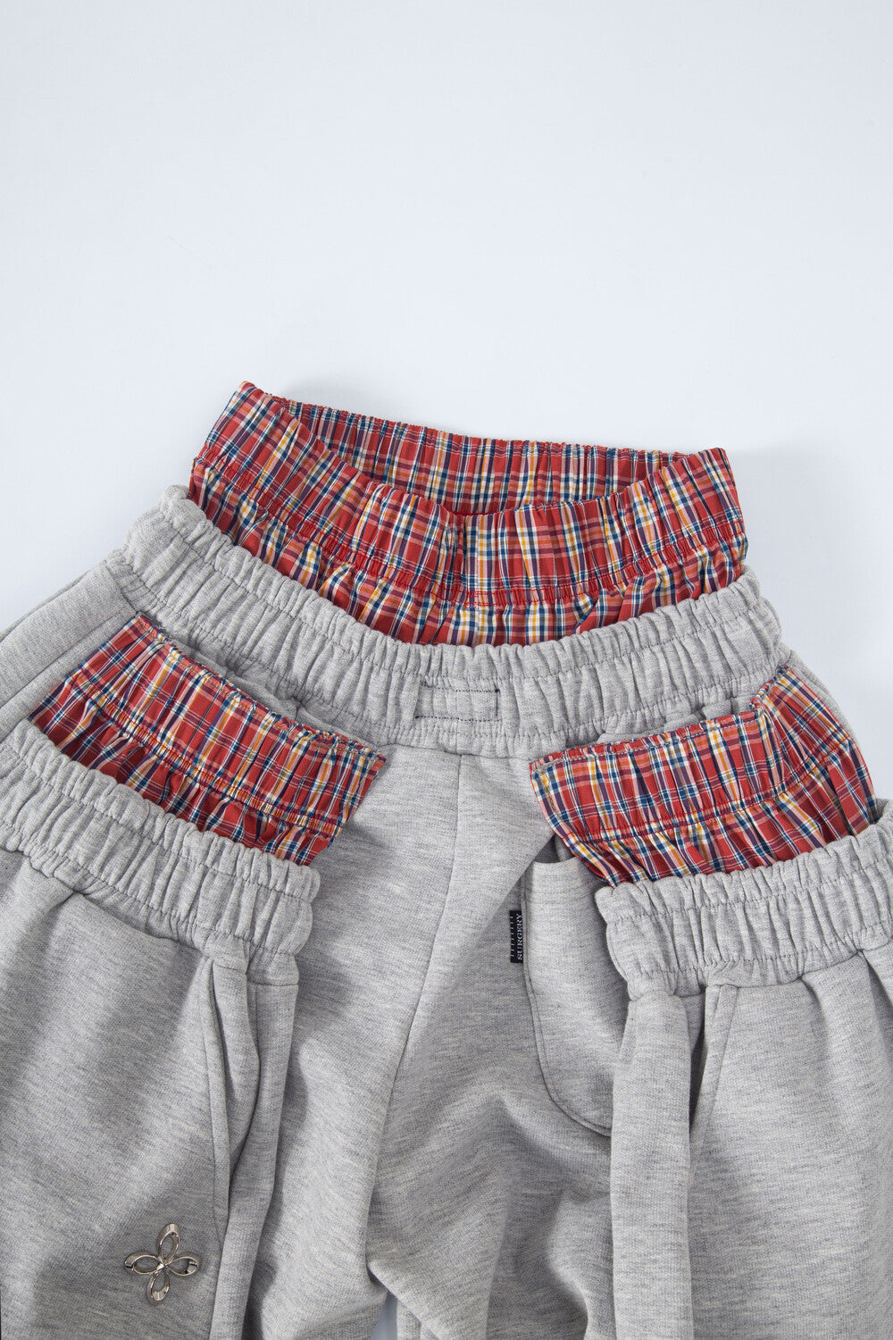 Surgery - Sagging Double Waist Pants Grey (OC) product image 4 | TRAB K-Fashion Australia