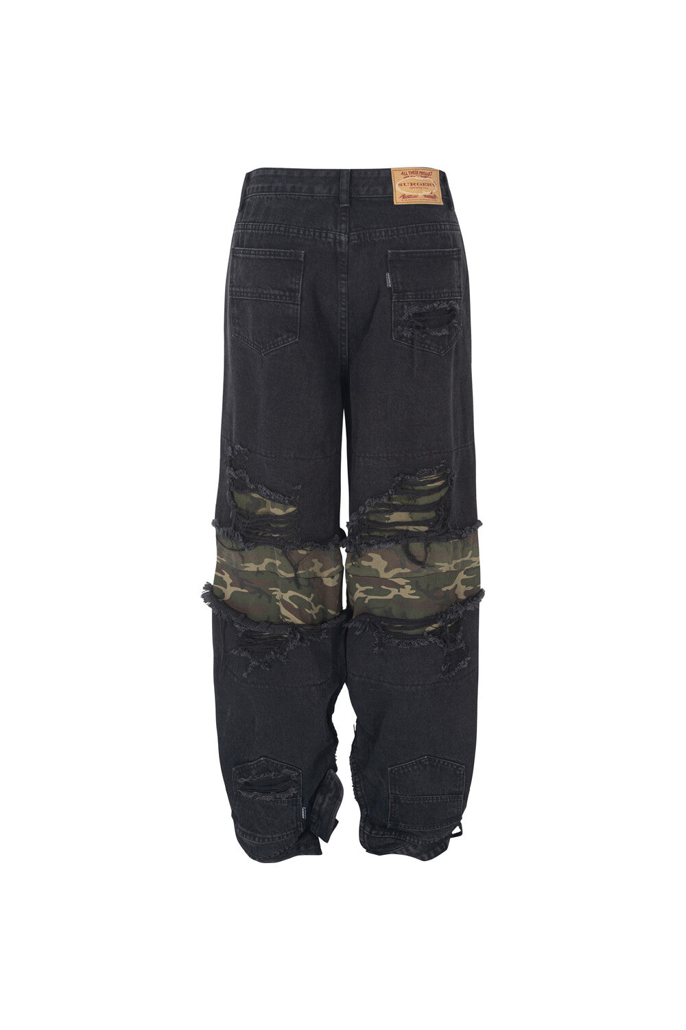 Surgery - Interposed Camo Section Denim Pant Black (OC) product image 2 | TRAB K-Fashion Australia