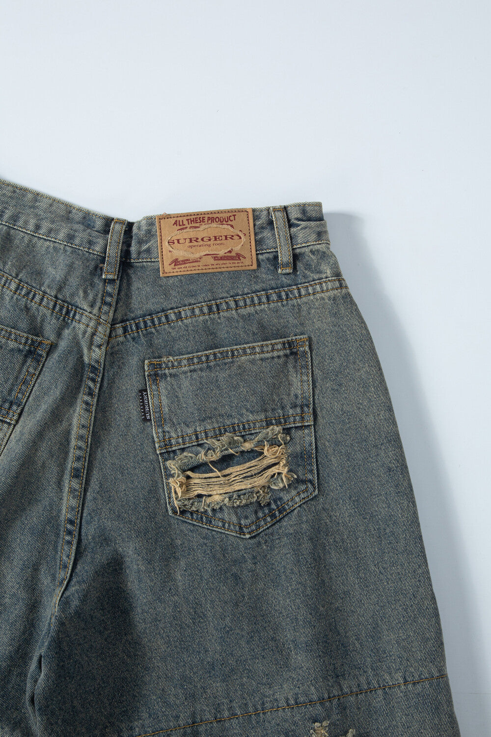 Surgery - Interposed Camo Section Denim Pant Blue (OC) product image 4 | TRAB K-Fashion Australia