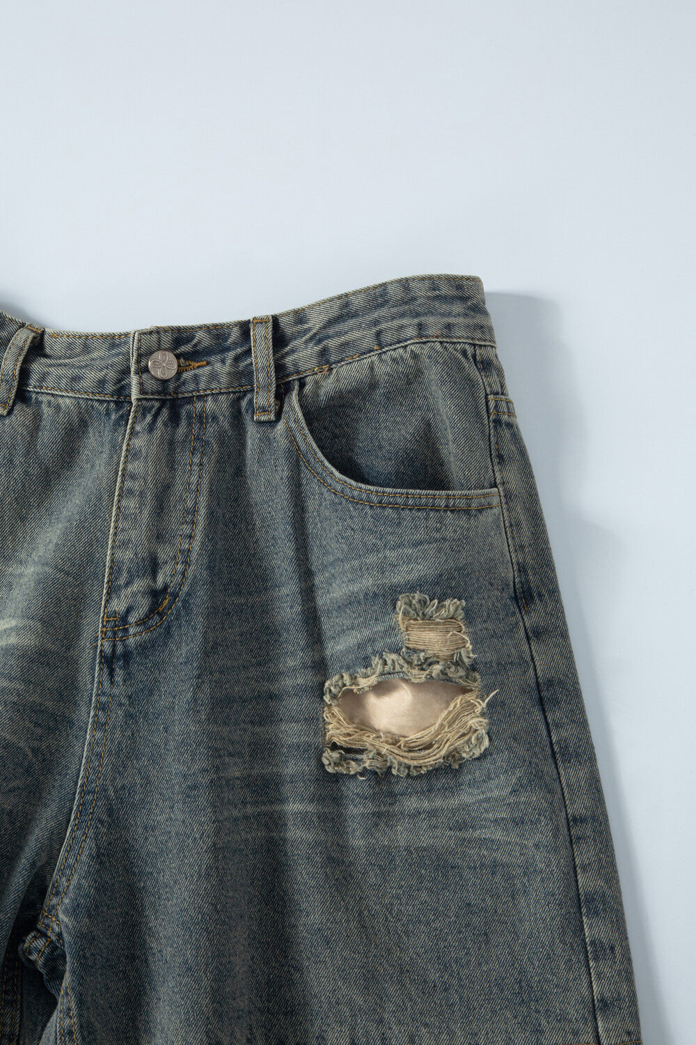 Surgery - Interposed Camo Section Denim Pant Blue (OC) product image 3 | TRAB K-Fashion Australia