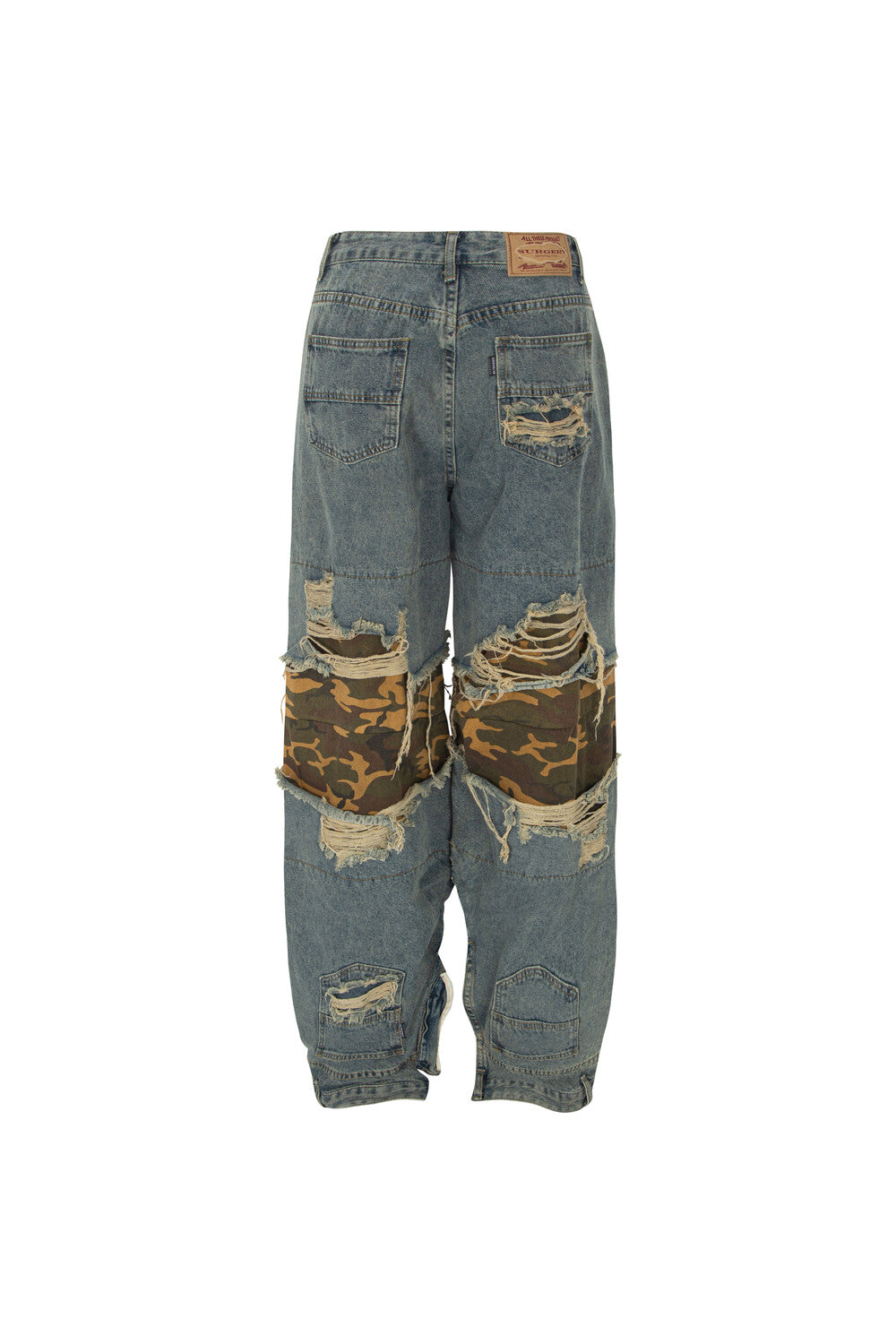 Surgery - Interposed Camo Section Denim Pant Blue (OC) product image 2 | TRAB K-Fashion Australia
