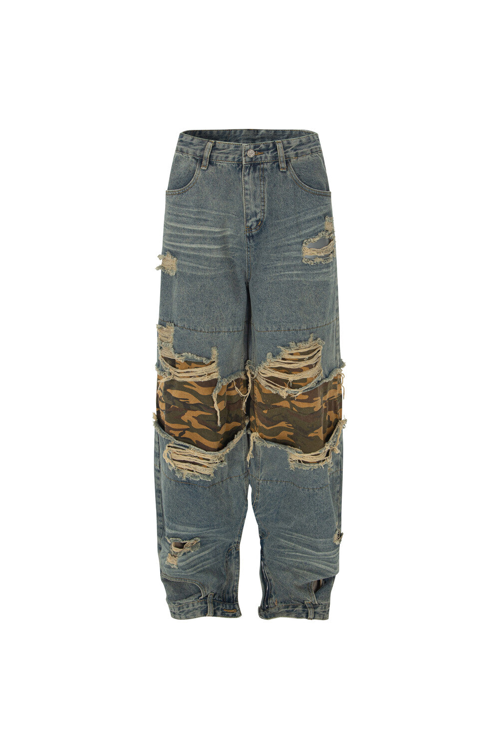 Surgery - Interposed Camo Section Denim Pant Blue (OC) product image 1 | TRAB K-Fashion Australia
