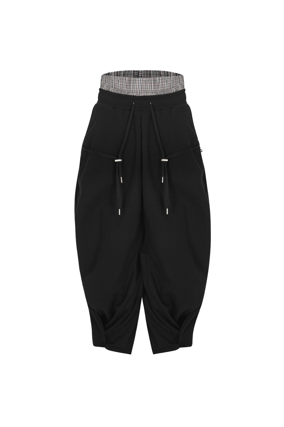 Surgery - Sagging Double Waist Pants Black (OC) product image 1 | TRAB K-Fashion Australia
