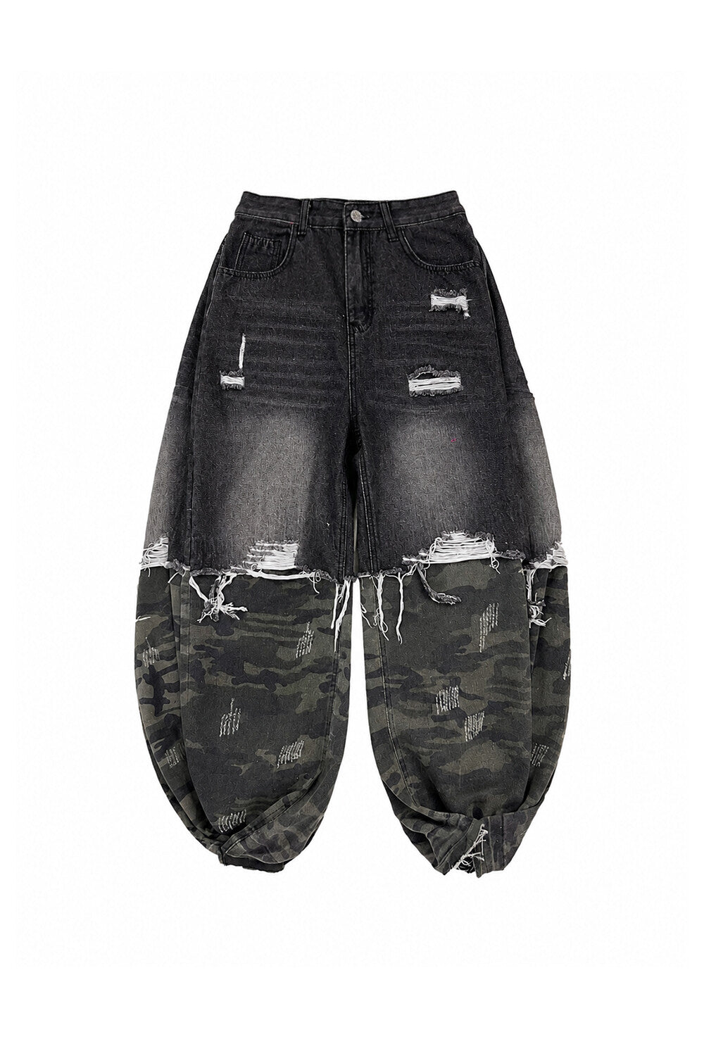 Surgery - Hem Intervention Camo Denim Pant (Black) product image 1 | TRAB K-Fashion Australia