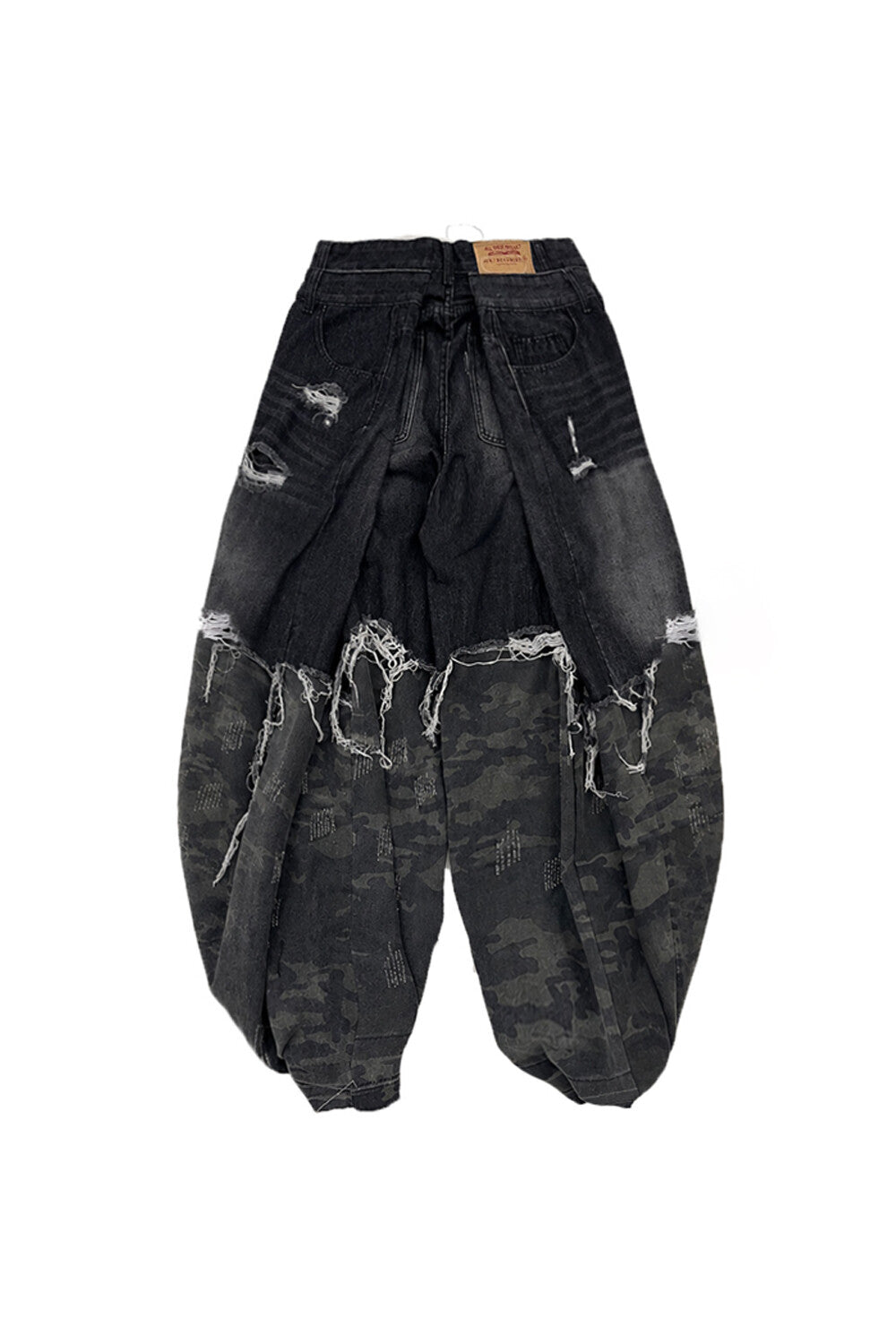 Surgery - Hem Intervention Camo Denim Pant (Black) product image 2 | TRAB K-Fashion Australia