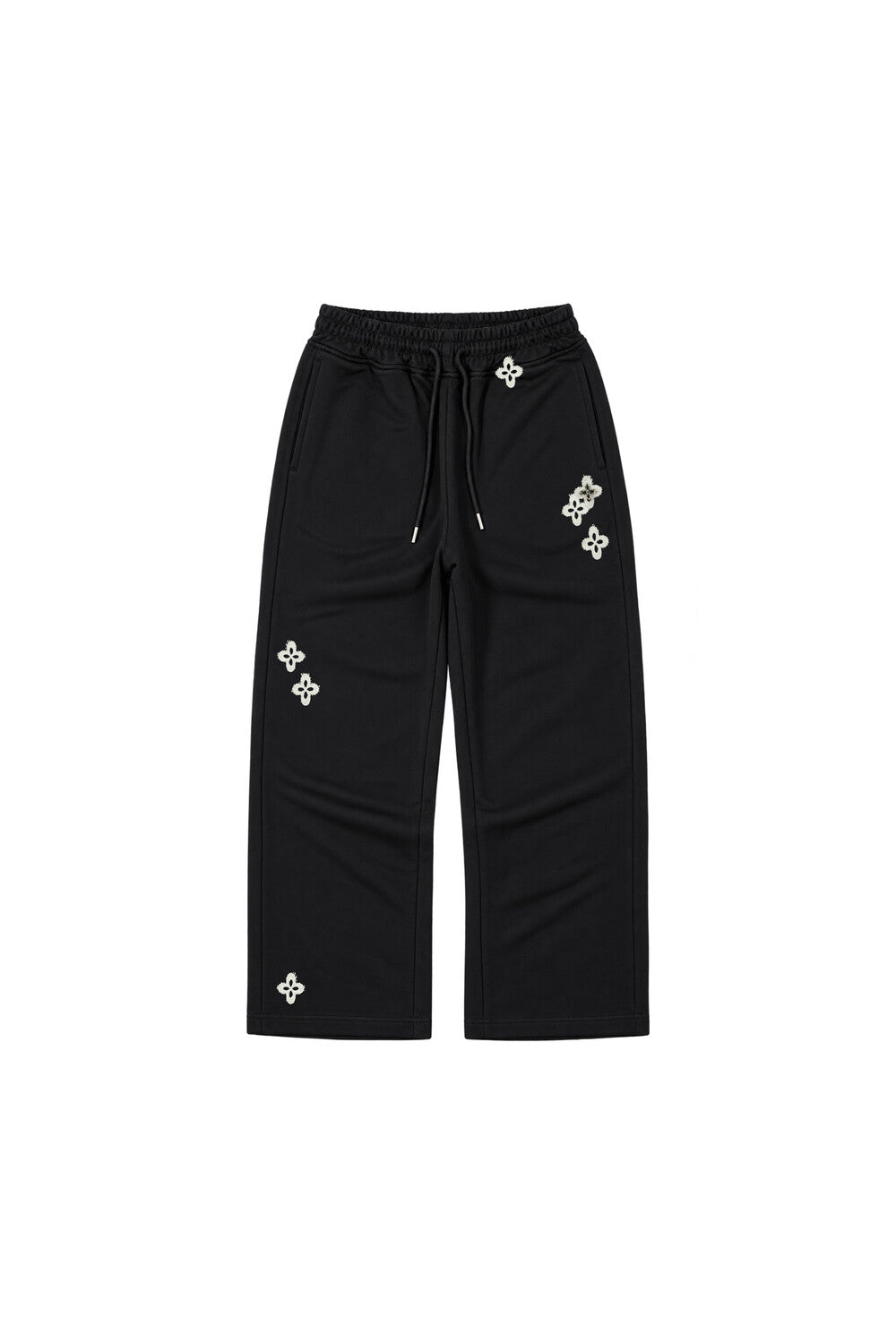 Surgery - Frayed Clover Logo Sweat Pant (Black) product image 1 | TRAB K-Fashion Australia