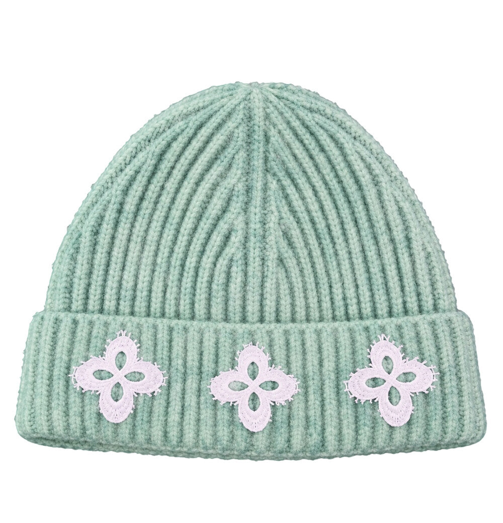 Surgery - Frayed Clover Logo Beanie (Mint) product image 1 | TRAB K-Fashion Australia