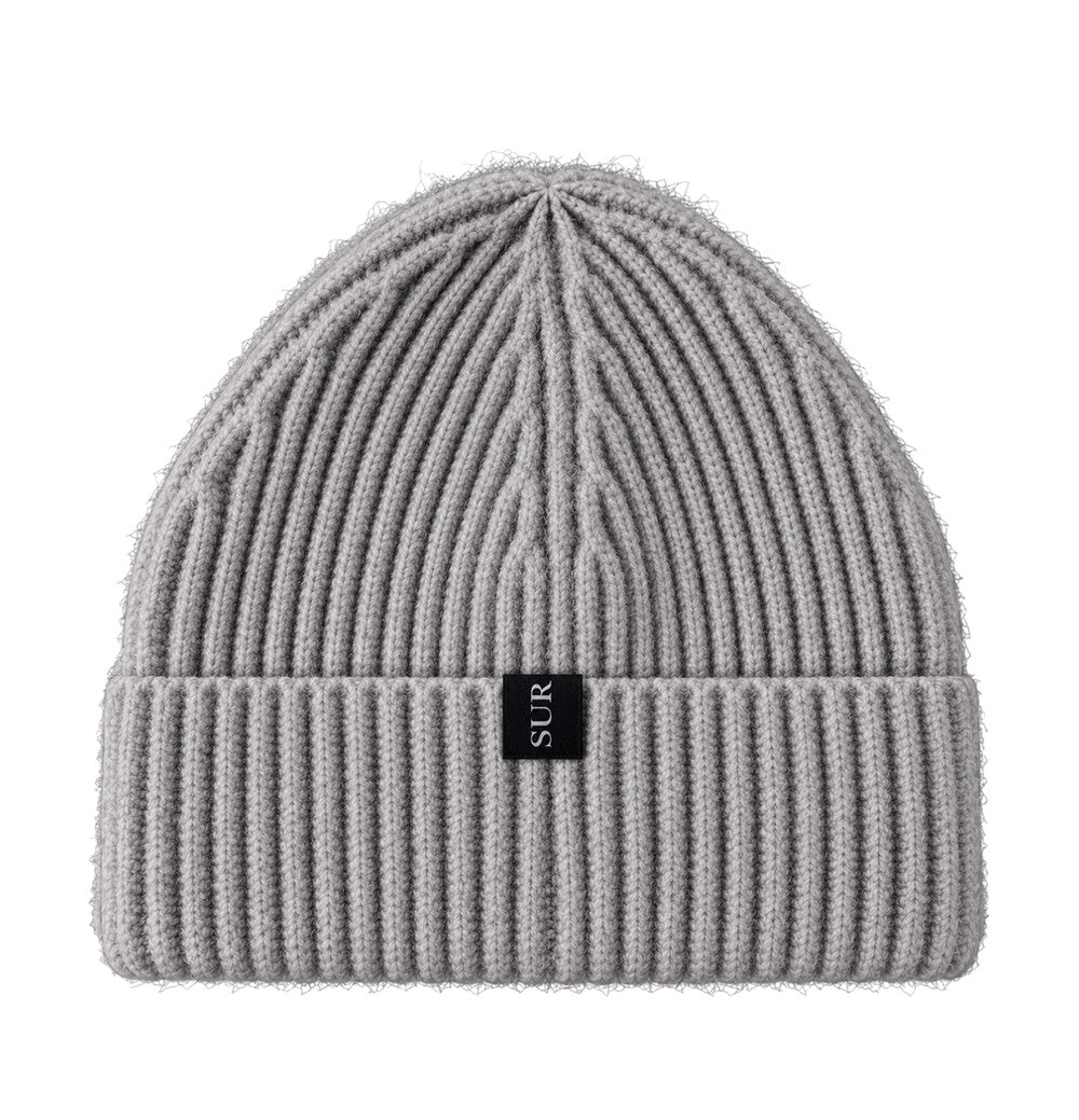 Surgery - Frayed Clover Logo Beanie (Grey) product image 2 | TRAB K-Fashion Australia