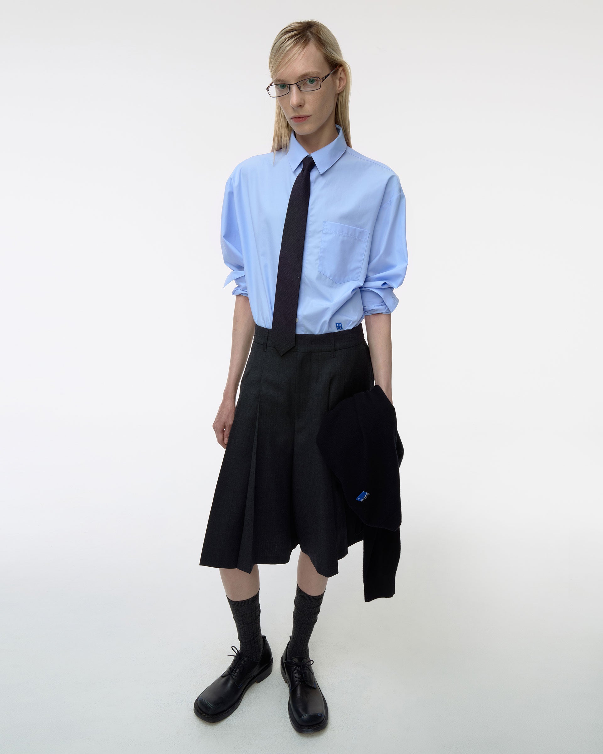 Ader Error - Sig; BL Tag shirt 01 (Sky blue) product image 5 | TRAB K-Fashion Australia