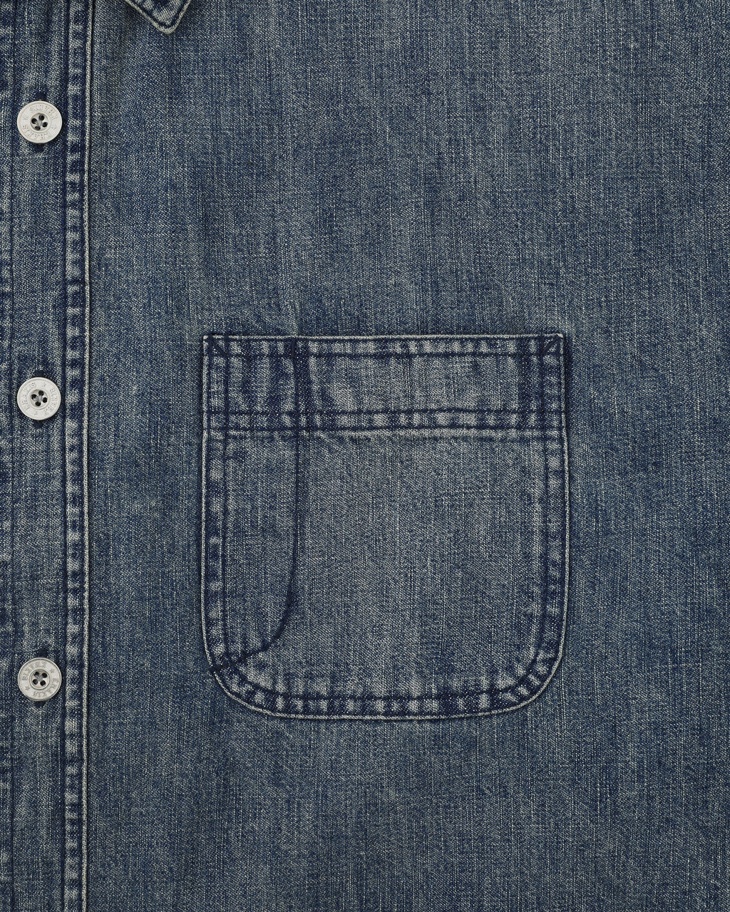 Khakis - 2p Denim S/S Shirt (Dark Blue) product image 4 | TRAB K-Fashion Australia