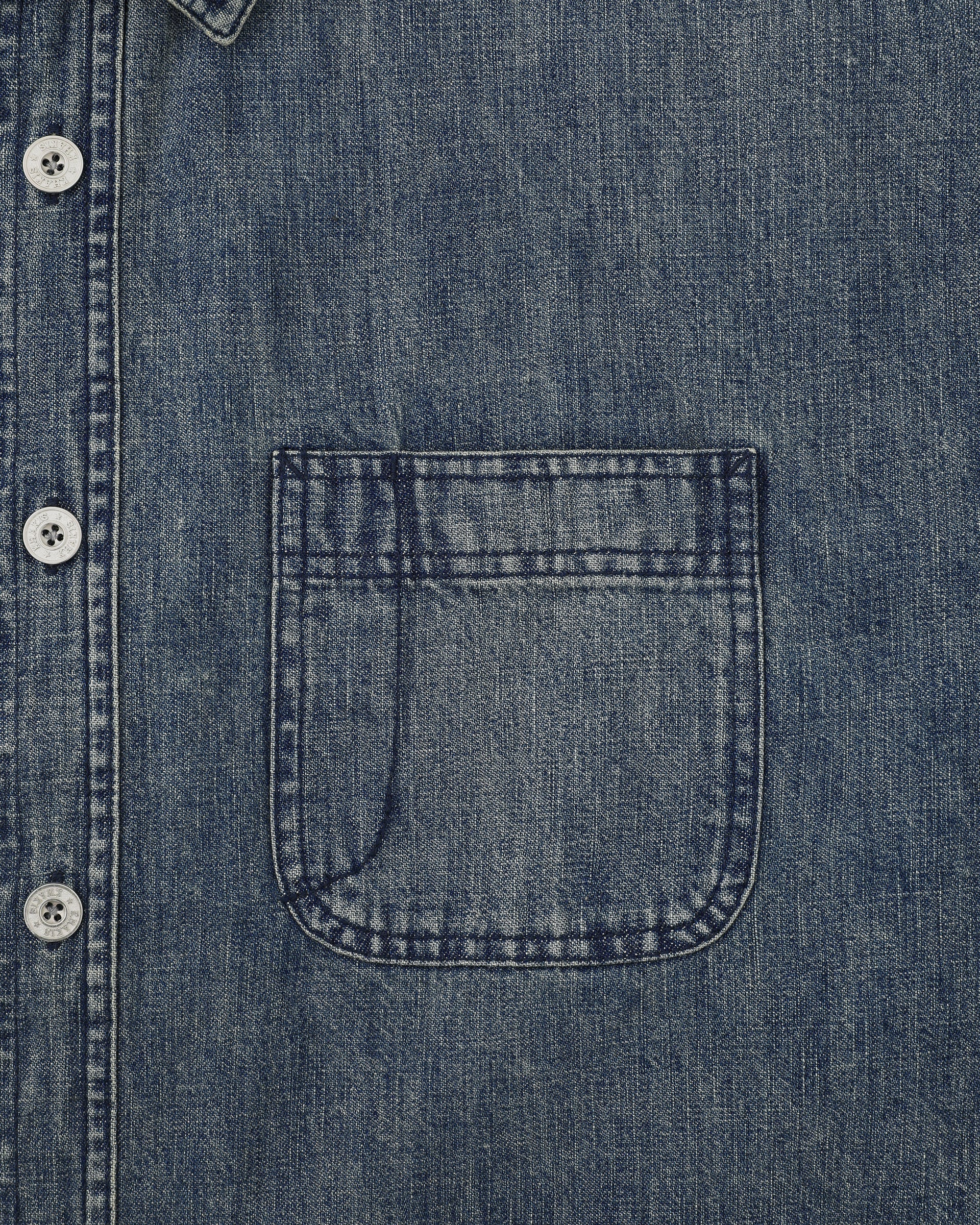 Khakis - 2p Denim S/S Shirt (Dark Blue) product image 4 | TRAB K-Fashion Australia
