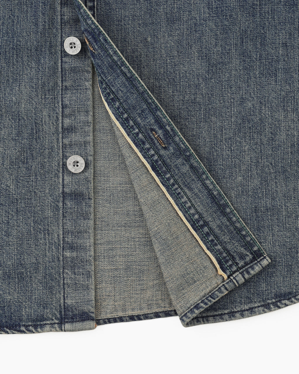 Khakis - 2p Denim S/S Shirt (Dark Blue) product image 5 | TRAB K-Fashion Australia