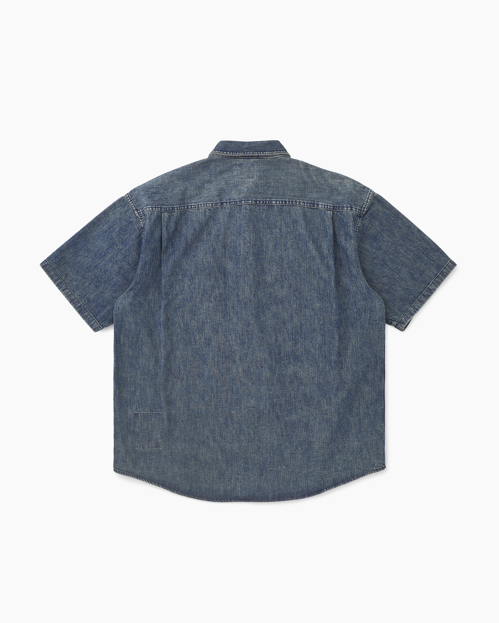 Khakis - 2p Denim S/S Shirt (Dark Blue) product image 6 | TRAB K-Fashion Australia