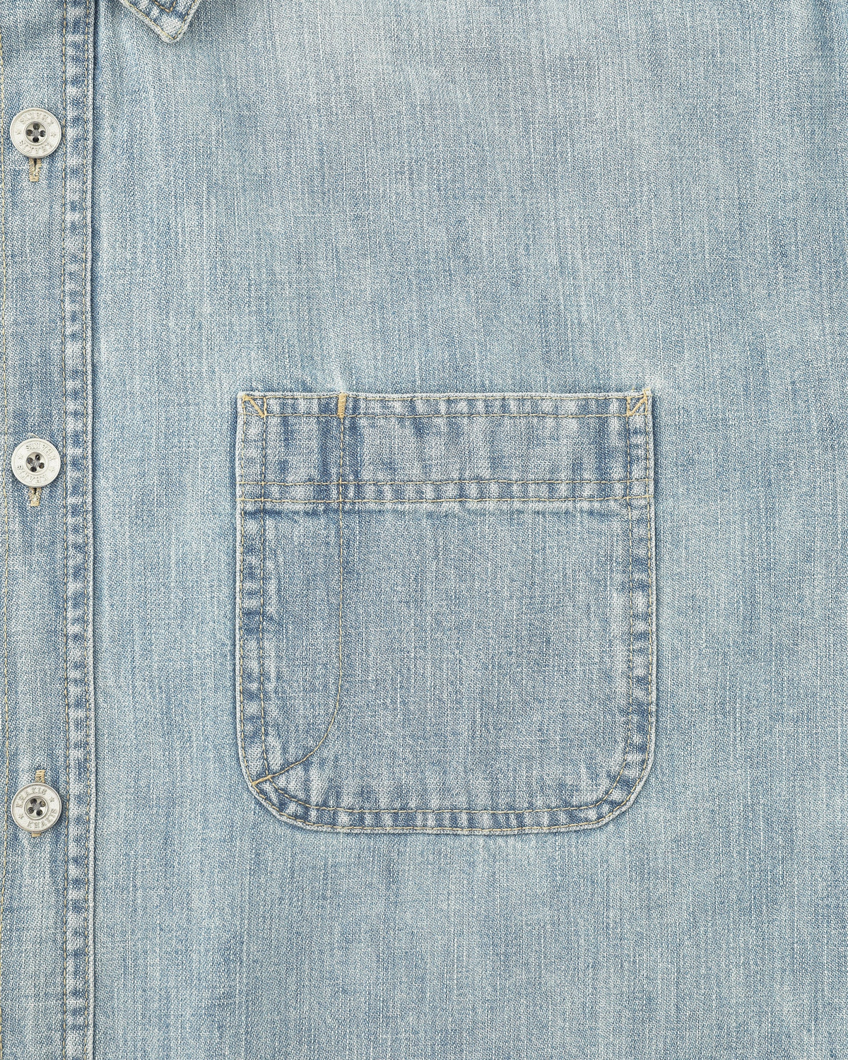 Khakis - 2p Denim S/S Shirt (Light Blue) product image 4 | TRAB K-Fashion Australia