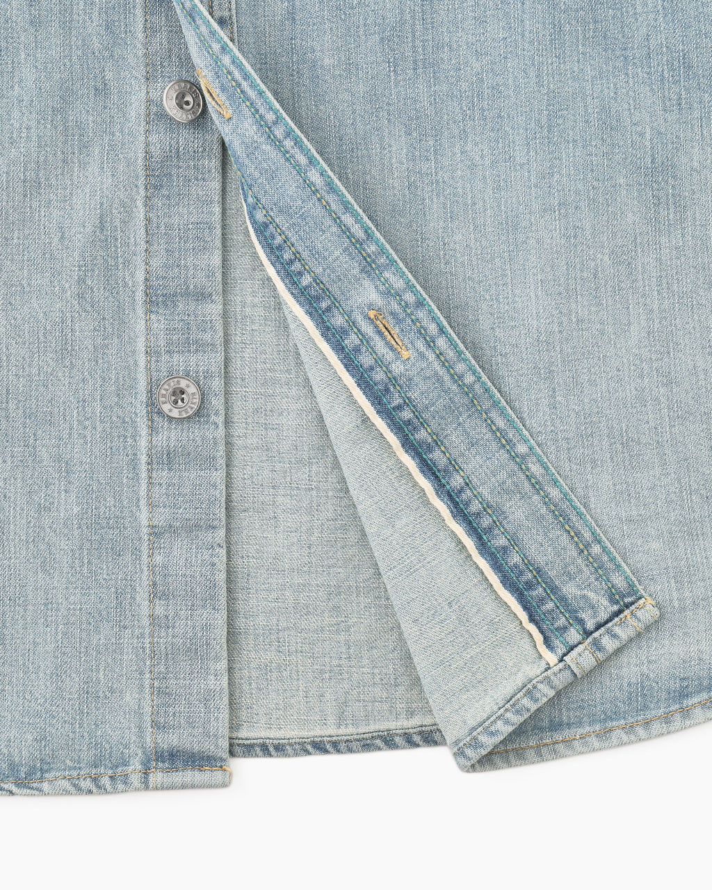 Khakis - 2p Denim S/S Shirt (Light Blue) product image 5 | TRAB K-Fashion Australia