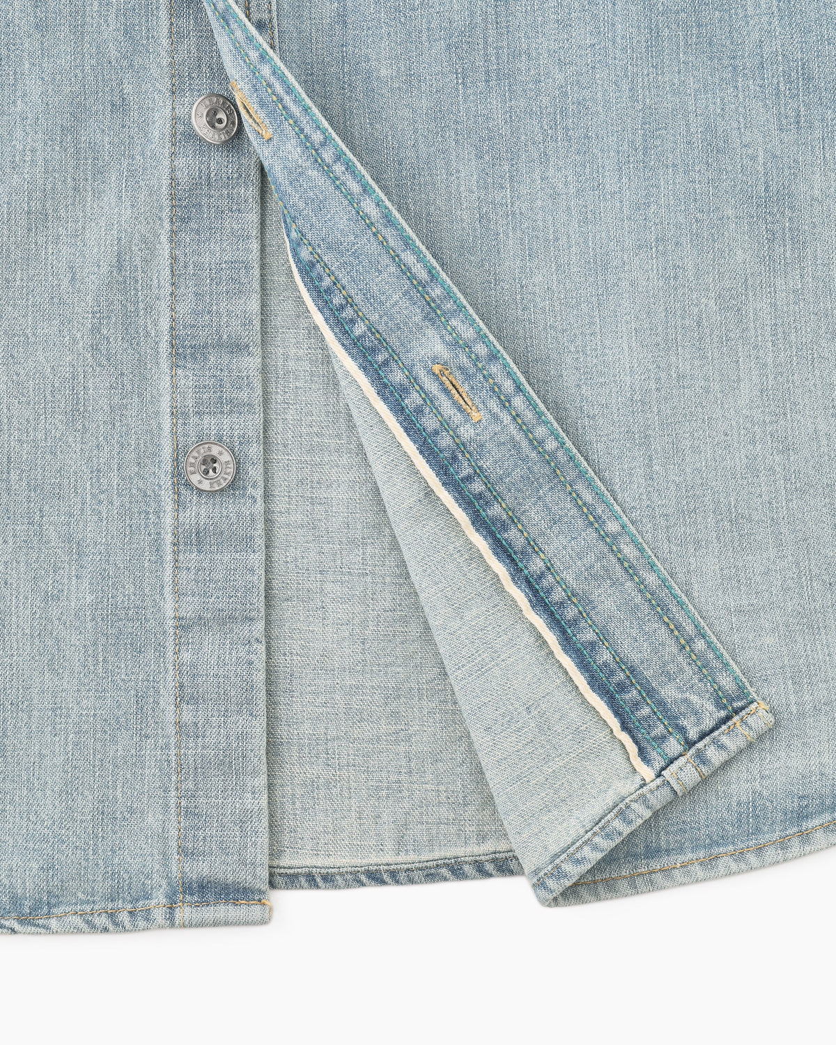 Khakis - 2p Denim S/S Shirt (Light Blue) product image 5 | TRAB K-Fashion Australia
